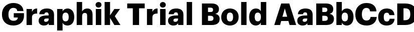 Graphik Trial Bold font