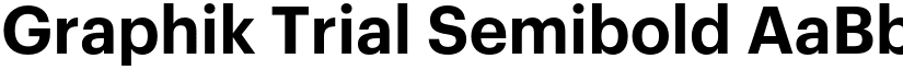 Graphik Trial Semibold font