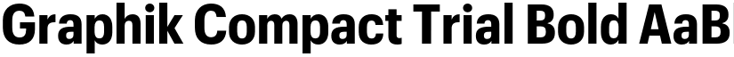 Graphik Compact Trial Bold font