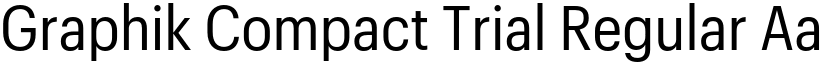 Graphik Compact Trial Regular font
