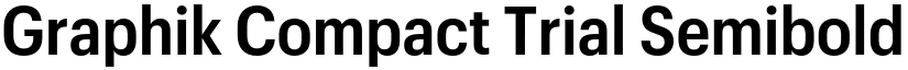 Graphik Compact Trial Semibold font
