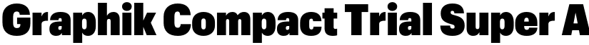Graphik Compact Trial Super font
