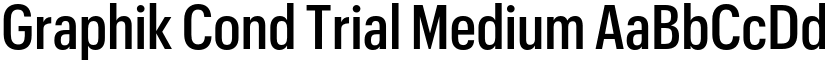 Graphik Cond Trial Medium font