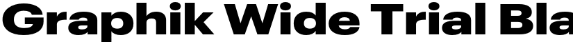 Graphik Wide Trial Black font