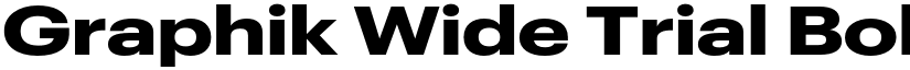 Graphik Wide Trial Bold font