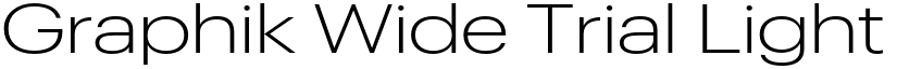 Graphik Wide Trial Light font