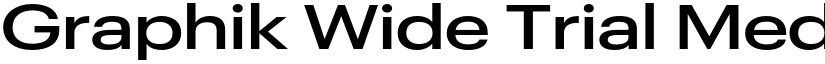 Graphik Wide Trial Medium font