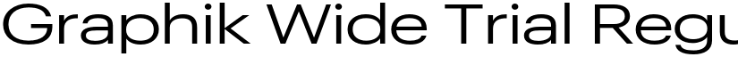 Graphik Wide Trial Regular font