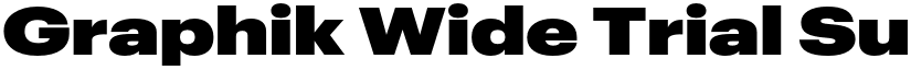 Graphik Wide Trial Super font