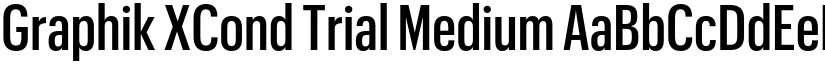 Graphik XCond Trial Medium font
