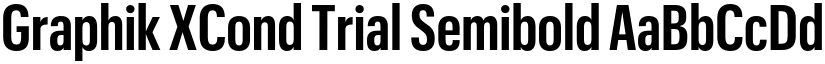 Graphik XCond Trial Semibold font