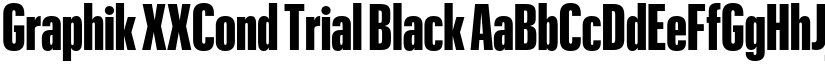 Graphik XXCond Trial Black font
