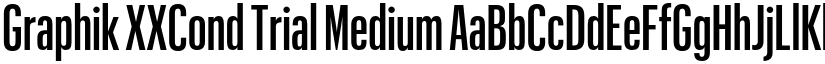 Graphik XXCond Trial Medium font