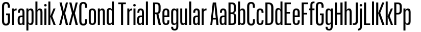 Graphik XXCond Trial Regular font