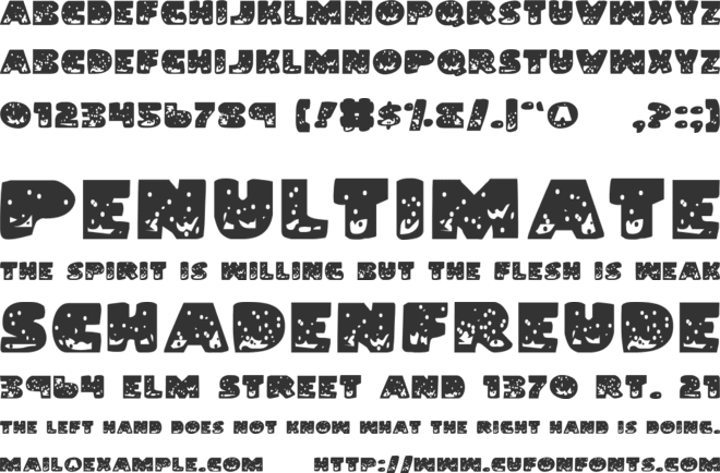 Land Shark font preview