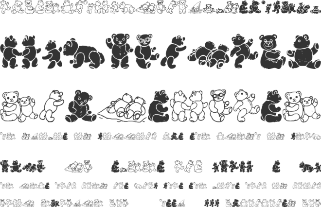 WW Beary Special font preview