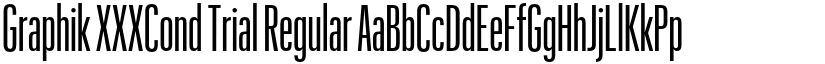 Graphik XXXCond Trial Regular font