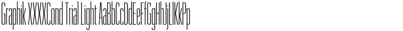 Graphik XXXXCond Trial Light font