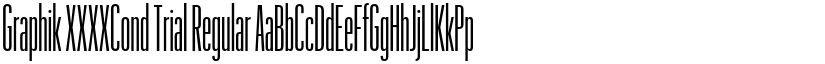 Graphik XXXXCond Trial Regular font