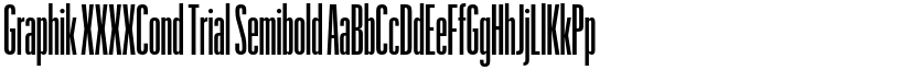 Graphik XXXXCond Trial Semibold font