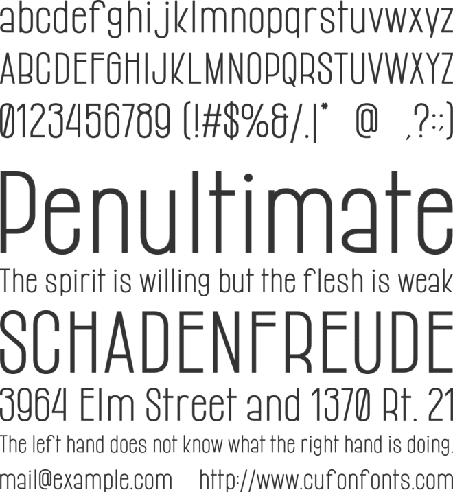 Rudbeckia font preview