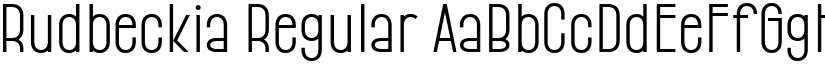 Rudbeckia Regular font