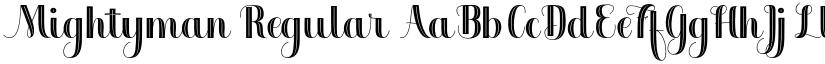 Mightyman Regular font