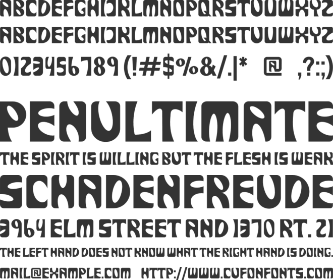 Derania font preview