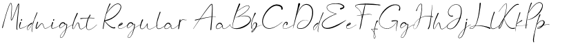 Midnight Regular font
