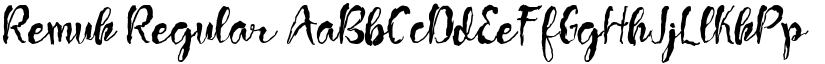 Remuk Regular font