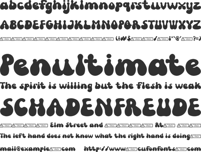 Kong Groovy font preview