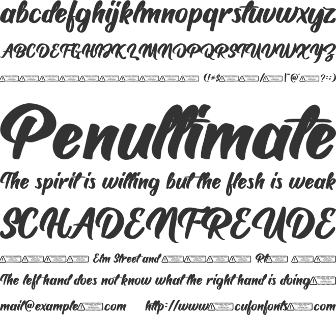 Muramasa font preview