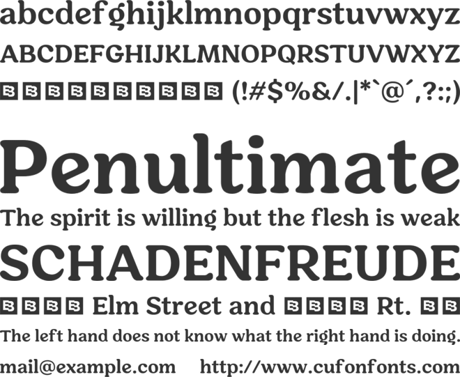 Hornbill Trial font preview