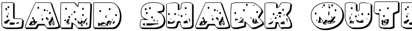 Land Shark Outline font