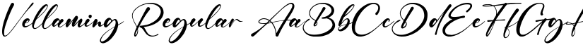 Vellaming Regular font