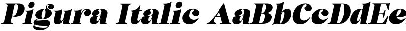 Pigura Italic font