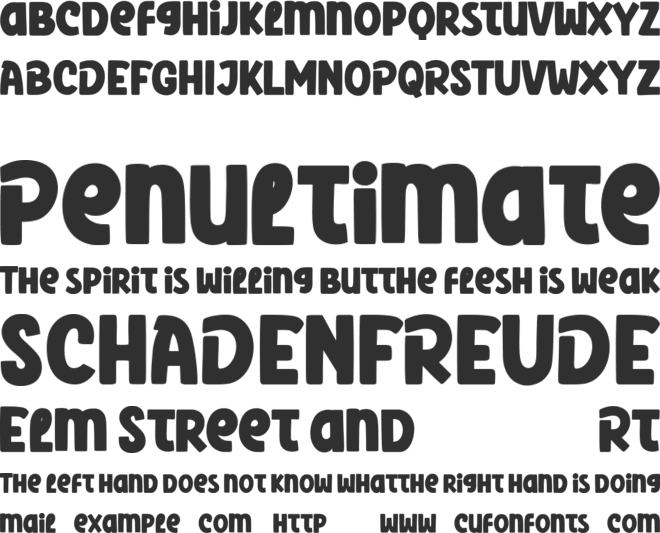 Northend Free font preview
