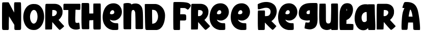 Northend Free Regular font