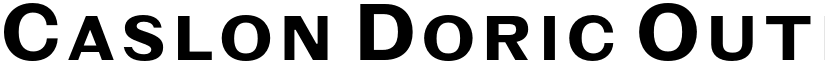 Caslon Doric Outline Trial Fill font