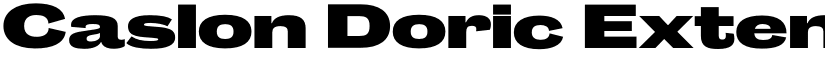 Caslon Doric Extended Trial Black font