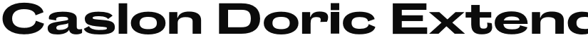 Caslon Doric Extended Trial Bold font