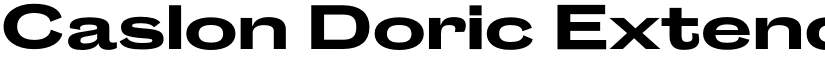 Caslon Doric Extended Trial Bold font