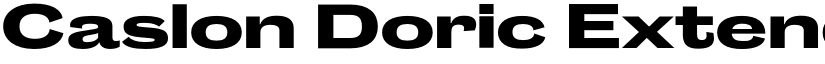 Caslon Doric Extended Trial Extrabold font