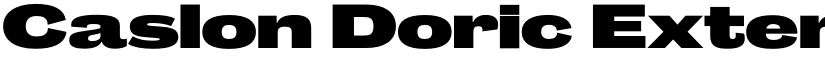 Caslon Doric Extended Trial Fat font