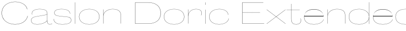Caslon Doric Extended Trial Hairline font