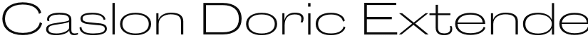 Caslon Doric Extended Trial Light font