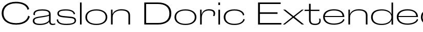 Caslon Doric Extended Trial Light font