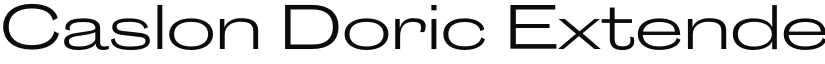 Caslon Doric Extended Trial Regular font