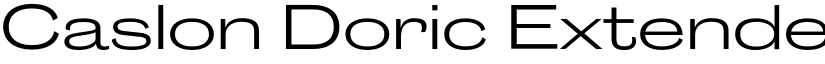 Caslon Doric Extended Trial Regular font