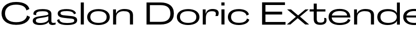 Caslon Doric Extended Trial Regular No 2 font